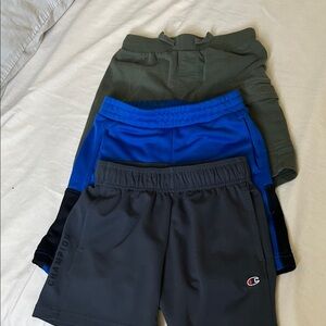 5T - Kids' Gray, Blue, and Green Shorts Set